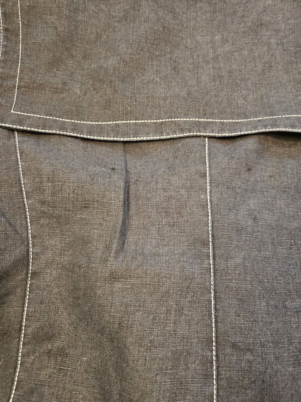 Vintage Ellen Tracy 100% Linen Navy Sailor Collar Blazer Jacket - Picture 10 of 15